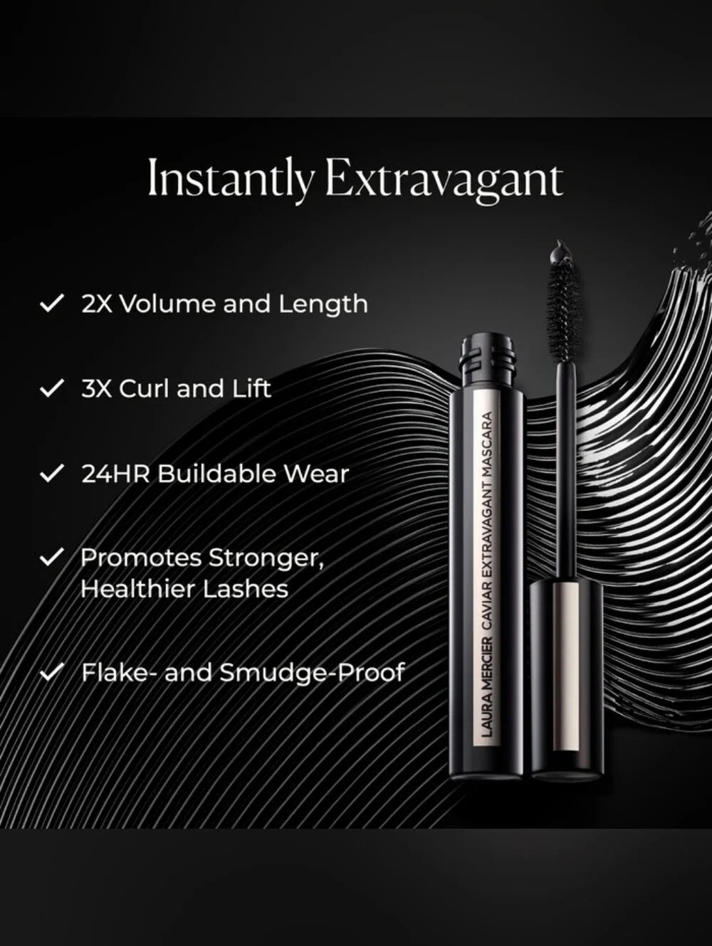 5/$25 or Free: Laura Mercier Caviar Extravagant Volumizing & Lengthening Mascara